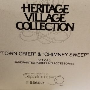 Dept 56 - Town Crier & Chimney Sweep